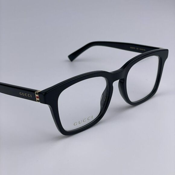 SALE! NEW GUCCI WEB GG0457O 005 Black Gold Square Women Eyeglasses main image 5